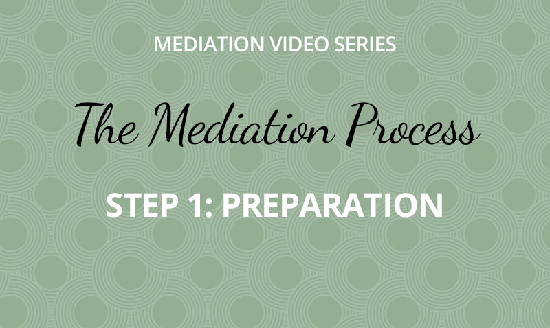The Mediation Process -  Step 1: Preparation