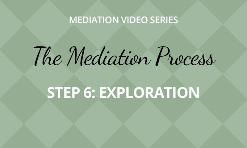 The Mediation Process -  Step 6: Exploration